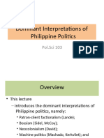 Dominant Frameworks of Philippine Politics