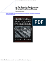 Full Download Geotechnical Earthquake Engineering 1st Edition Kramer Solutions Manual