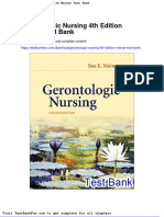Full Download Gerontologic Nursing 4th Edition Meiner Test Bank