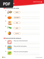 My Phonics Reading 3 - Writing Worksheets