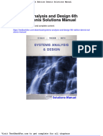 Full Download Systems Analysis and Design 6th Edition Dennis Solutions Manual
