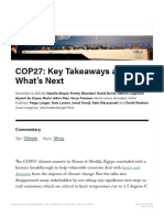 COP27 - Key Outcomes From The UN Climate Talks in Sharm El-Sheikh World Resourc