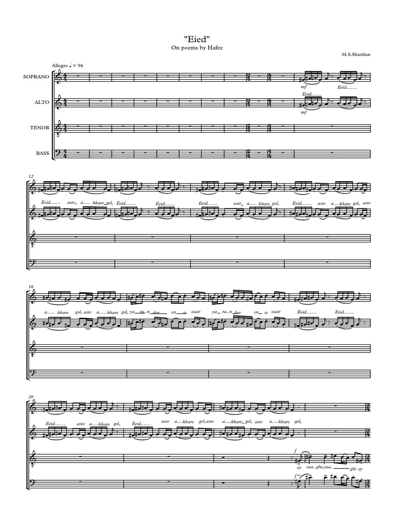 Eied choir 4 parts PDF