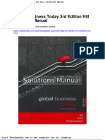 Full Download Global Business Today 3rd Edition Hill Solutions Manual