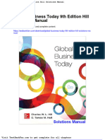 Full Download Global Business Today 9th Edition Hill Solutions Manual