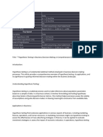 Hypothesis Testing in Business Decision-Making A Comprehensive Overview