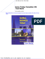 Full Download Global Business Today Canadian 4th Edition Hill Test Bank