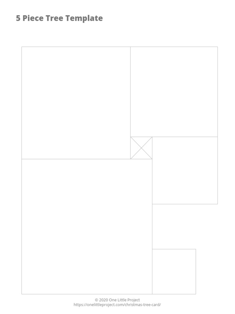 Christmas Tree Card 5 Piece Template | PDF | Business