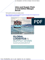 Full Download Global Logistics and Supply Chain Management 2nd Edition Mangan Solutions Manual