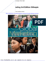 Full Download Global Marketing 3rd Edition Gillespie Test Bank