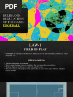 Rules and Regulations of The Game-: Football