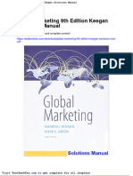 Full Download Global Marketing 9th Edition Keegan Solutions Manual