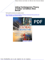Full Download Global Marketing Contemporary Theory Practice and Cases 1st Edition Alon Solutions Manual