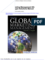 Full Download Global Marketing Management 8th Edition Keegan Solutions Manual