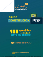 Direito+Constitucional+ +100+Questões+Certo+Ou+Errado+ +Check+Concursos