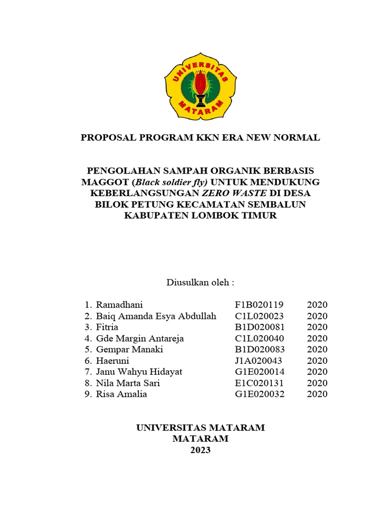 Pengolahan Sampah Organik dengan BSF | PDF | Sains & Matematika