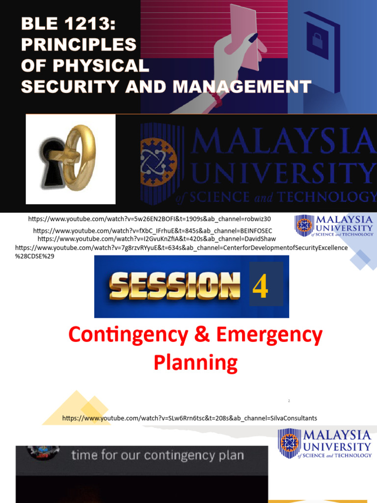 Contingency and Emergency Planning Guide | PDF | Emergency | Emergency ...