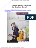 Full Download Taxation of Individuals 2016 Edition 7th Edition Spilker Solutions Manual