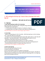 Đề cương ôn thi học kỳ I Toán lớp 6 tổng hợp kiến thức theo 3 bộ sách của chương trình mới