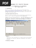 Supplement II.C: Dev-C++ Tutorial: For Introduction To C++ Programming by Y. Daniel Liang