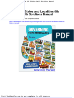 Full Download Governing States and Localities 6th Edition Smith Solutions Manual