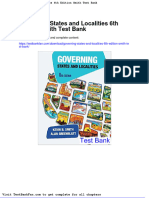 Full Download Governing States and Localities 6th Edition Smith Test Bank