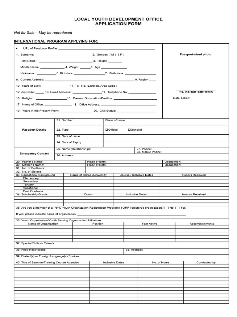 Lydo Scholarship Application Form | PDF | Social Science