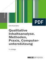 Qualitative Inhaltsanalyse. Methoden Praxis Computerunterstützung. 4. Auflage