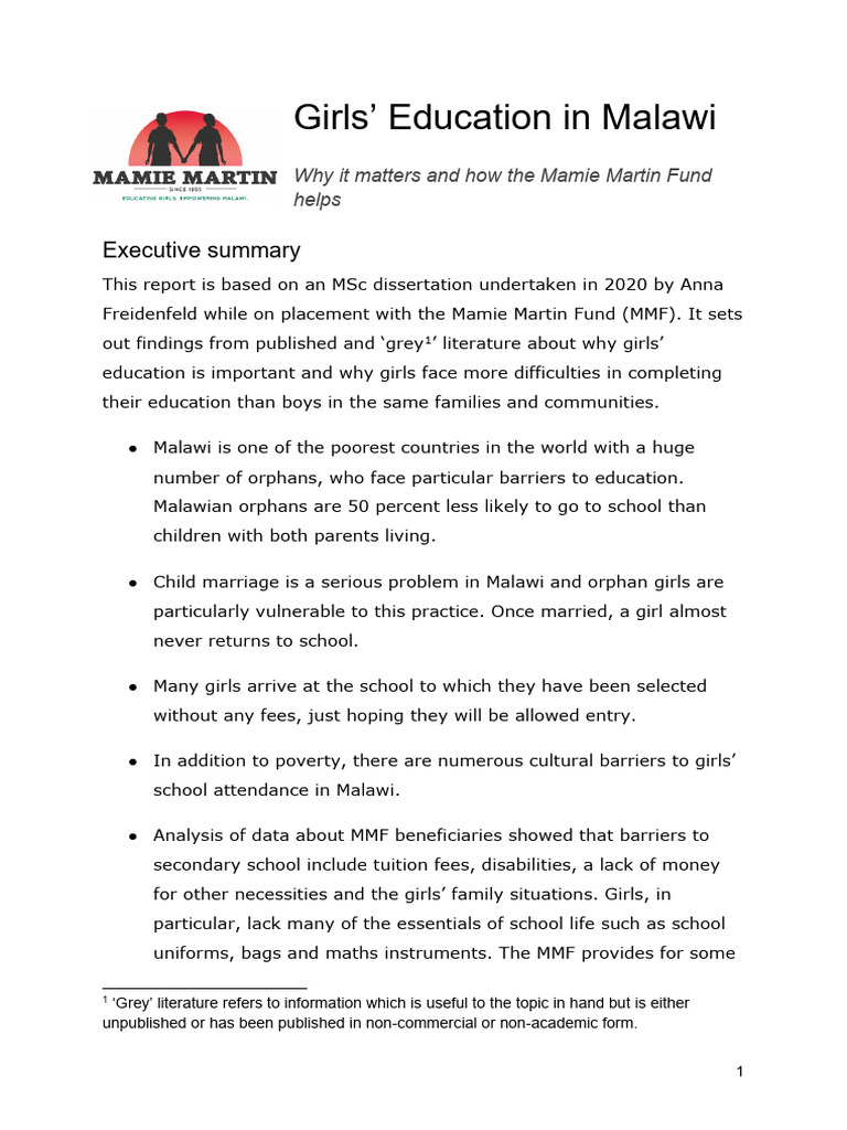 WhyGirlsEducation20201 PDF Poverty Poverty & Homelessness