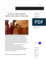 School Enrollment Rates For Girls in Malawi: Blog - Latest News