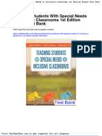 Full Download Teaching Students With Special Needs in Inclusive Classrooms 1st Edition Bryant Test Bank