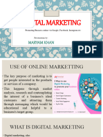 Digital Marketing by Maryam
