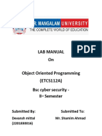 C++ Programs File Devansh Mittal BSC Cyber Secuity 2201830016