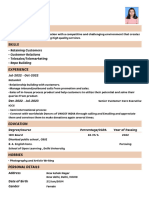 Resume Curriculum Vitae Format6