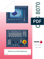 CNC Fagor 8070 - Manual de Instalação