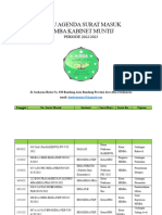 Buku Agenda Surat Masuk