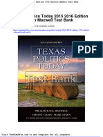 Full Download Texas Politics Today 2015 2016 Edition 17th Edition Maxwell Test Bank