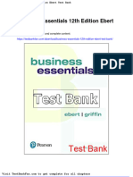 Full Download Business Essentials 12th Edition Ebert Test Bank
