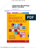 Full Download Textbook of Diagnostic Microbiology 4th Edition Mahon Test Bank