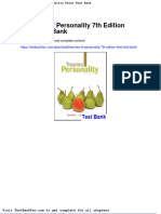 Full Download Theories of Personality 7th Edition Feist Test Bank