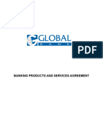 Banking Products and Services Agreement