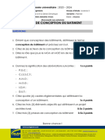 Devoir de Conception Bâtiment N°2