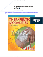 Full Download Therapeutic Modalities 4th Edition Starkey Test Bank