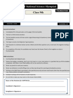 Full Test 01 - Test Paper (SOF NSO) - (PDF ONLY) - Mega Mock Test 9th