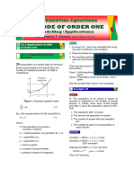 Applications of ODE 1