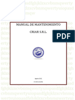 Manual Mantenimiento Criar S.R.L