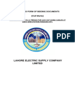 Lahore Electric Supply Company Limited: Standard Form of Bidding Documents (Civil Works)