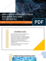 Advanced Construction Equipments and Techniques