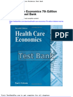Full Download Health Care Economics 7th Edition Feldstein Test Bank