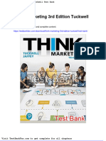 Full Download Think Marketing 3rd Edition Tuckwell Test Bank